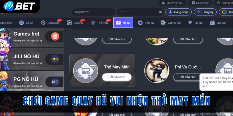 Chơi game quay hũ vui nhộn thỏ may mắn